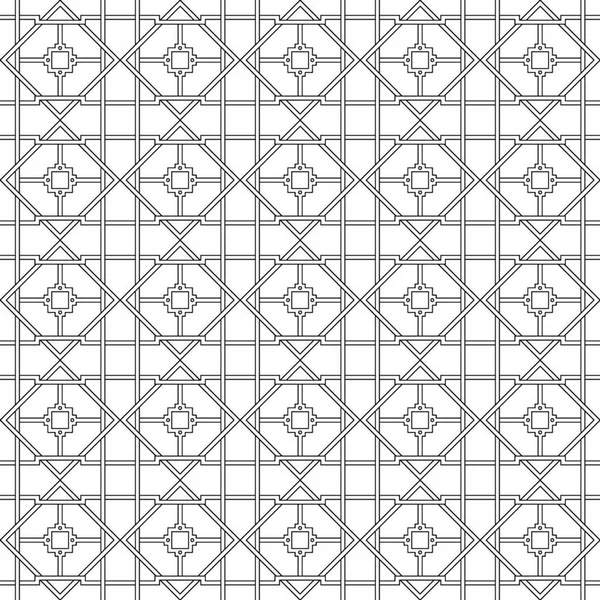 추상적인 기하학적 흑백 패턴. — 스톡 벡터
