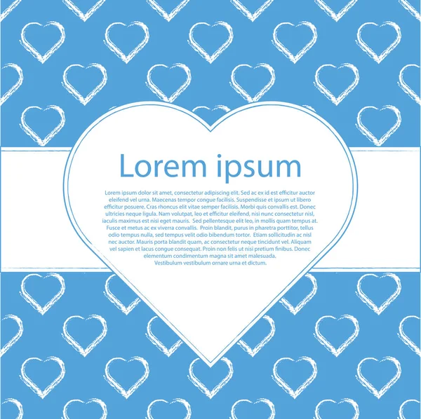 Mavi kart şablonu ile beyaz kupa ve metin çerçevesi