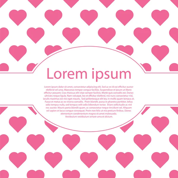 Sevgililer günü poster oval çerçeve ile. Tipografi.
