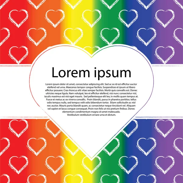 Gay Pride Sevgililer kartı üzerinde yazı. LGBT hakları kavramı.