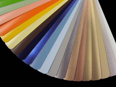           Venedik kör renk tablosu, siyahta izole