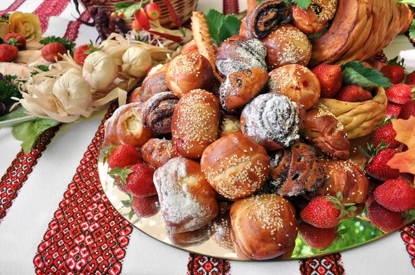 Traditionella ukrainska dessert mat — Stockfoto