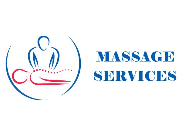 Logotype for massage salon and health treatments. SPA, physiotherapy, relaxation.