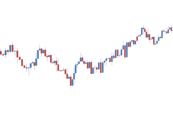 Graphique de bâton de bougie du marché boursier — Photo