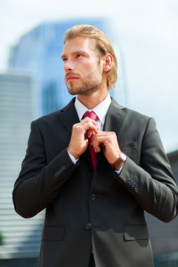 Nordic sarışın işadamı 