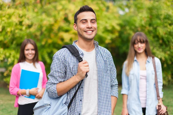 Handsome student outdoor — Stock Photo, Image