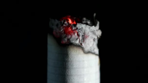 Timelapse av brinnande cigarett — Stockvideo