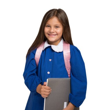 Gülümseyen küçük öğrenci