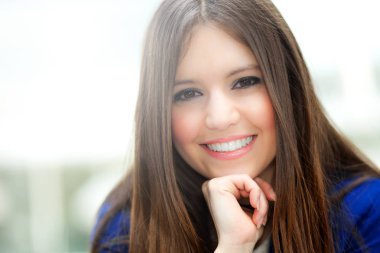 güzel genç iş kadını