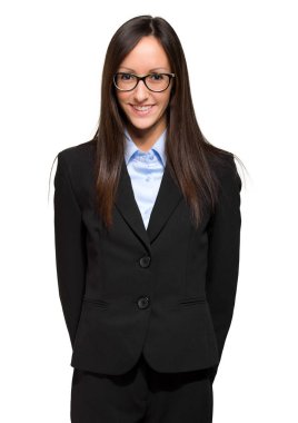 sevimli genç iş kadını