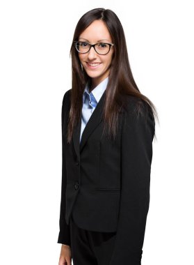 sevimli genç iş kadını