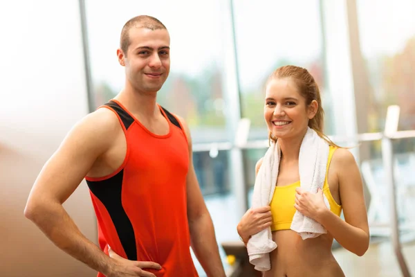 Two young persons after gym — Stock Photo, Image