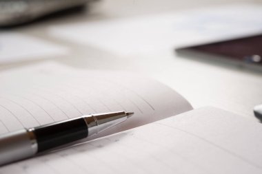 Kalem, bir boş gündem sayfa