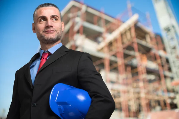 Site manager porträtt — Stockfoto