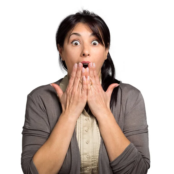 Surprised young woman — Stock Photo, Image