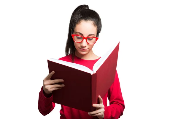 Teenager reading a book — Stock Photo, Image