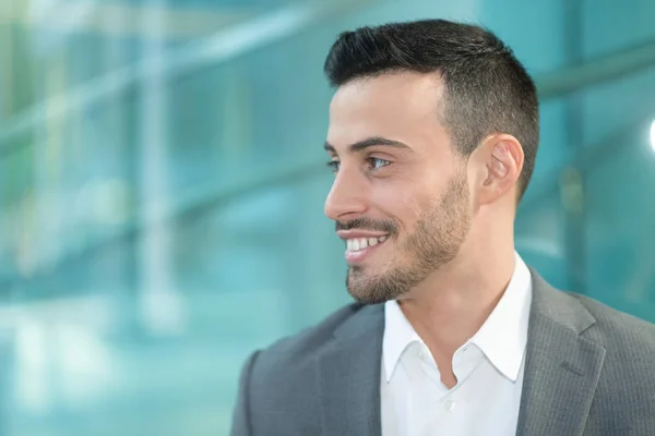 Young smiling businessman — Stock Photo, Image