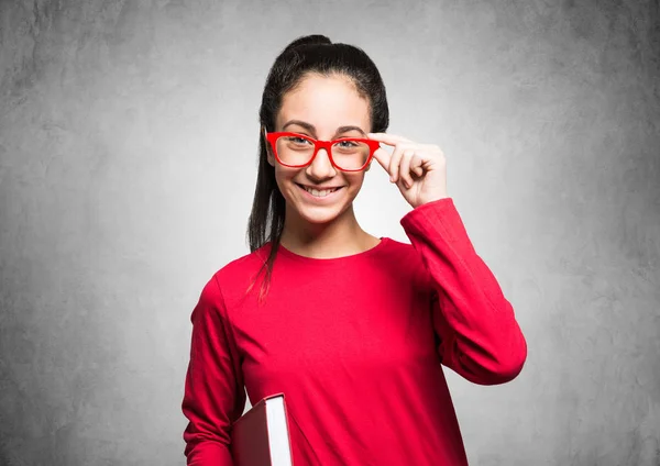 Smiling student girl — Stock Photo, Image