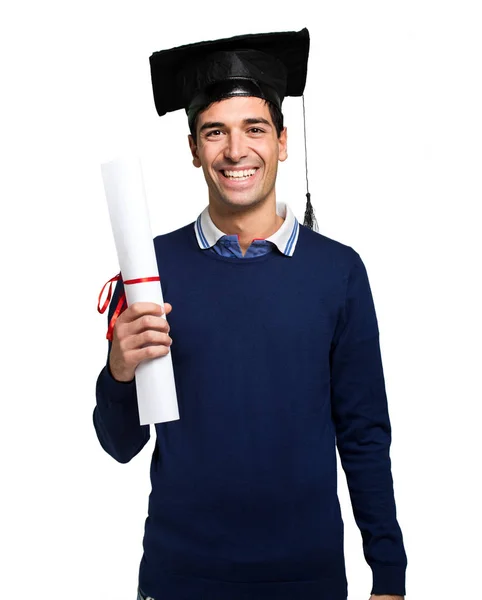 Gelukkig afstuderen student — Stockfoto