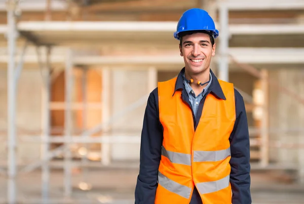 Trabajador en obra — Foto de Stock