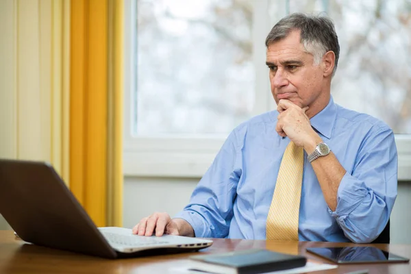 Handsome businessman working — Stock Photo, Image