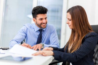 çalışan iş adamları 