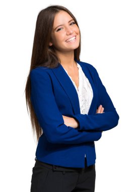 Beyaz genç iş kadını 