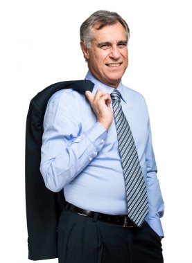 Beyaz tenli yakışıklı iş adamı