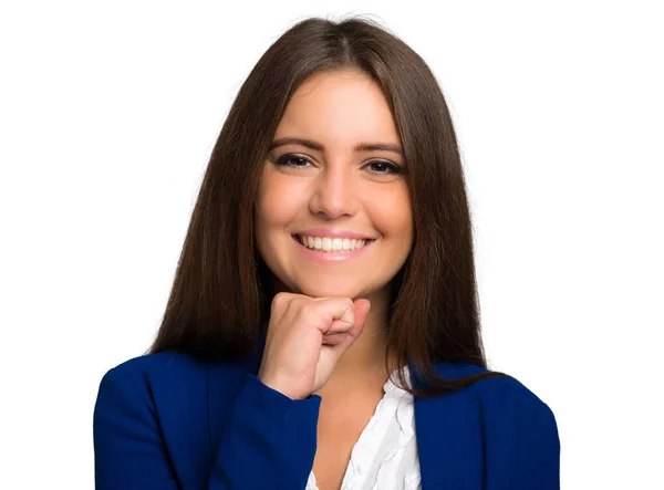Young businesswoman smiling — Stock Photo, Image