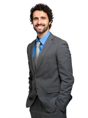 genç yakışıklı işadamı