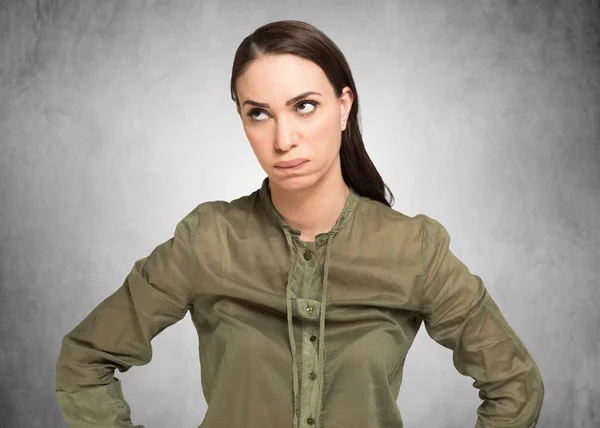 Retrato de mujer furiosa —  Fotos de Stock