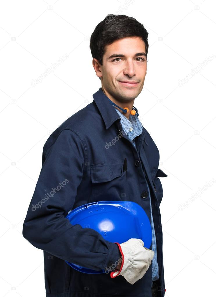 Smiling worker portrait