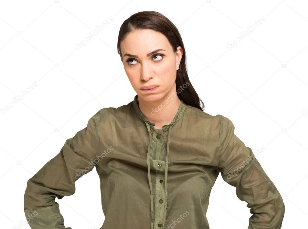 Angry and annoyed woman