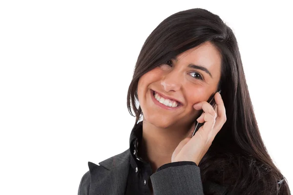 Mujer de negocios hablando por teléfono — Foto de Stock