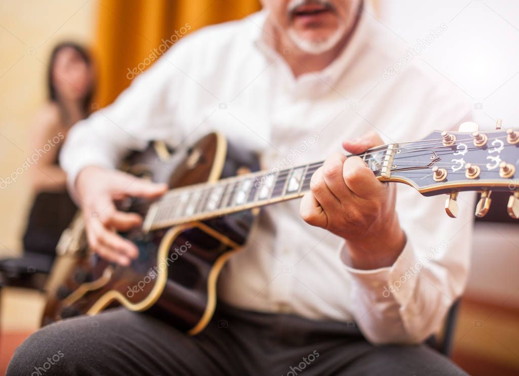 Man playing guitar