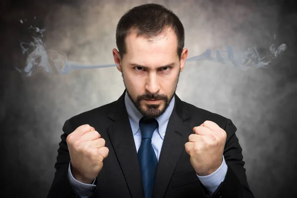 Guapo hombre de negocios sensación de estrés — Foto de Stock