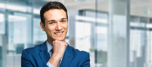 Retrato de belo homem de negócios — Fotografia de Stock