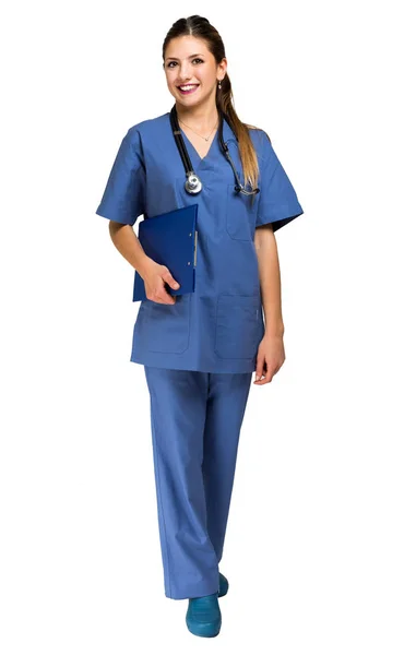 Улыбающаяся медсестра — стоковое фото