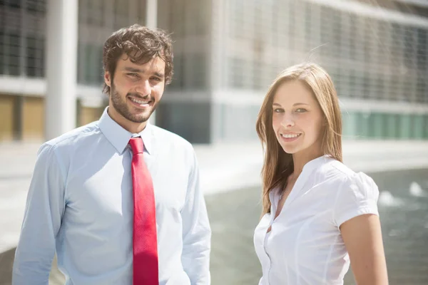 Business People standing in city — Stock Photo, Image