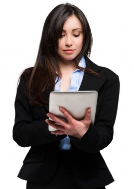 sevimli genç iş kadını 