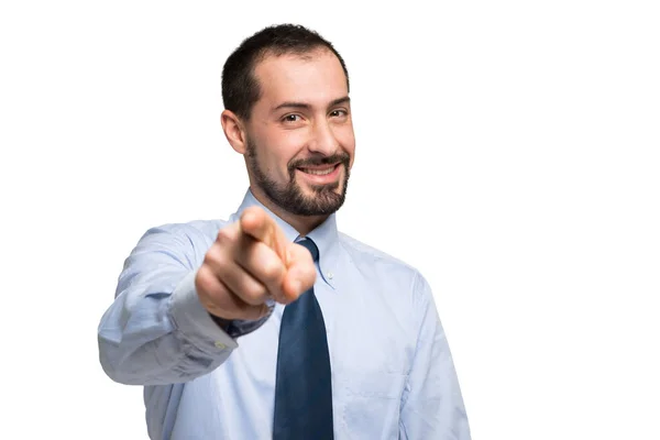 Businessman pointing at you — Stock Photo, Image