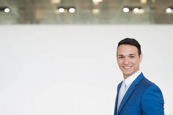 Sonriente hombre de negocios guapo — Foto de Stock