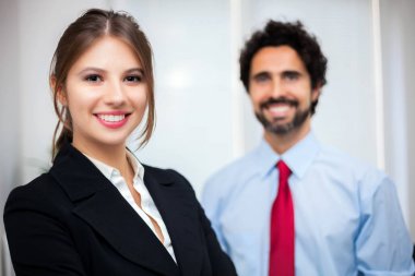 Ofiste iş ortakları portresi 