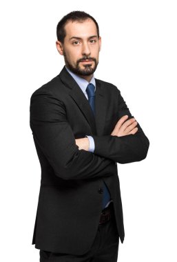 Yakışıklı bir iş adamının portresi