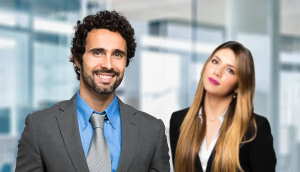 Couple Business Partners Office — Stock Photo, Image