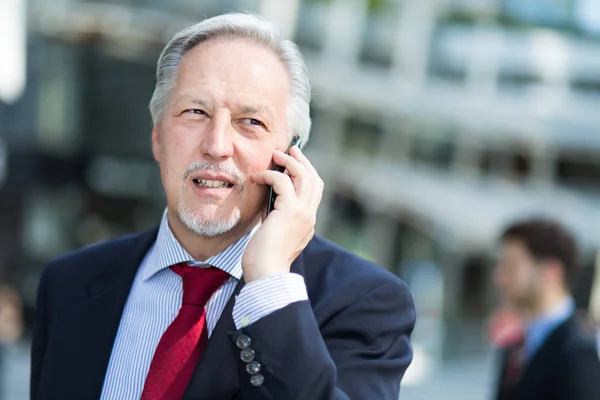 Senior Manager Telefon — Stockfoto