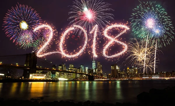 2018 Year New York City — Stock Photo, Image