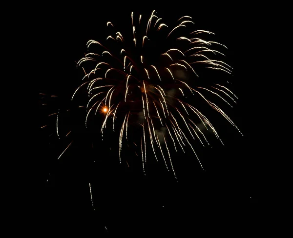 Beautiful Fireworks Sky Celebration New Year Concept — Stock Photo, Image