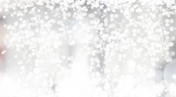 Witte Bokeh Wazig Kerst Achtergrond — Stockfoto