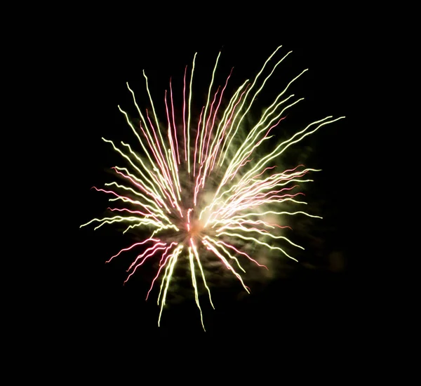 Hermosos Fuegos Artificiales Cielo Celebración Concepto Año Nuevo — Foto de Stock